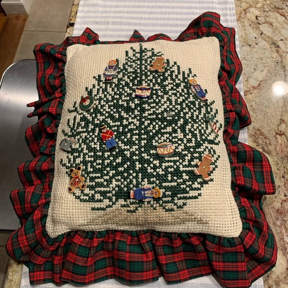 Vintage Christmas Accent Pillow